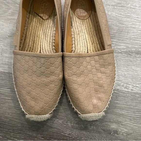 Gucci leather monogram espadrilles - Picture 2 of 4